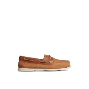 Sperry Authentic Original Nubuck Boat Shoe Beige | GPJAIQ-085