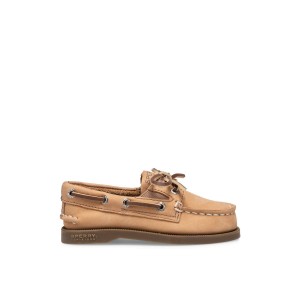 Sperry Authentic Original Slip On Boat Shoe Dark Brown | UGQTLH-017