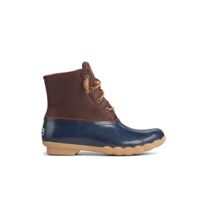 Sperry Saltwater Duck Boot Dark Beige | CYKGOF-928