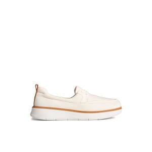 Sperry Skipper Boat Shoe Beige | CQXJHM-485